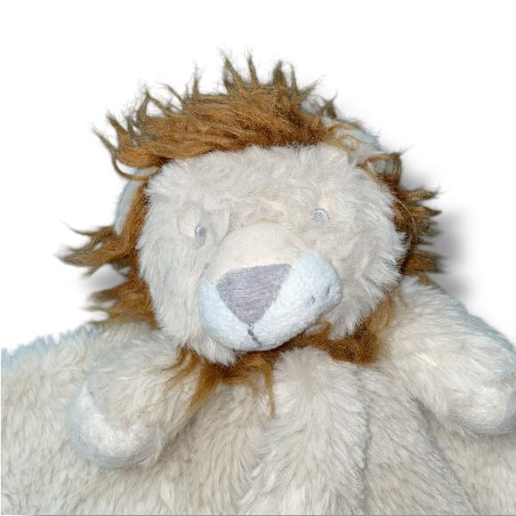 Cloud Island Lovey Lion Security Blanket Plush Stuffed Animal Satin Brown 14" - Picture 4 of 13